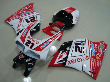 1993-2005 Red White Xerox 21 Ducati 748 916 996 996S Motorcycle Fairings