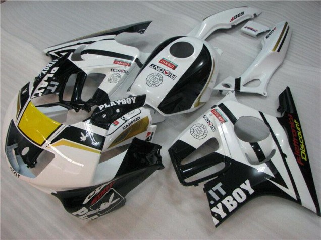 1995-1998 White Black Playboy CBR600 F3 Motorcycle Fairings