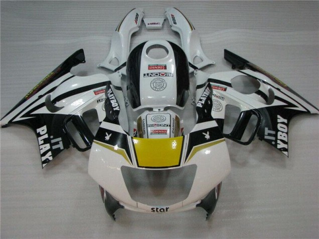 1995-1998 White Black Playboy CBR600 F3 Motorcycle Fairings