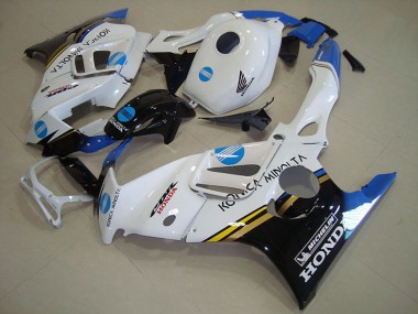 1995-1998 White Blue Konica Minolta CBR600 F3 Motorcycle Fairings