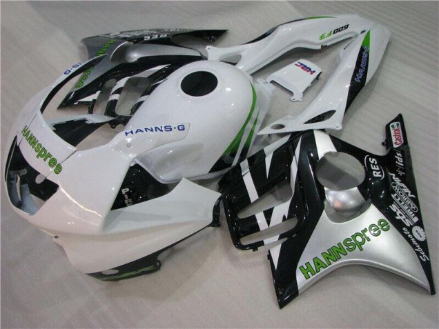 1995-1998 White Green Hannspree CBR600 F3 Motorcycle Fairings