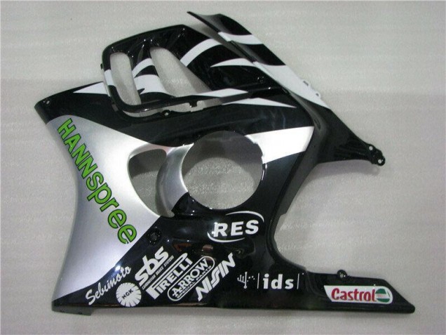 1995-1998 White Green Hannspree CBR600 F3 Motorcycle Fairings