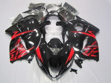 1996-2007 Black Red GSXR 1300 Hayabusa Motorcycle Fairings