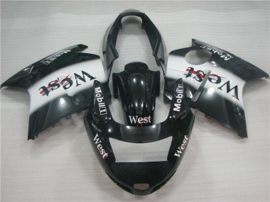 1996-2007 Black White West CBR1100XX Motorcycle Fairings