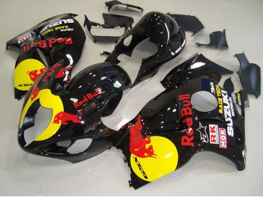 1996-2007 Black Yellow Red Bull GSXR 1300 Hayabusa Motorcycle Fairings