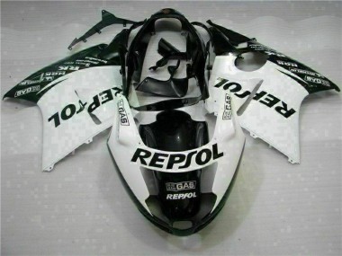 1996-2007 White Black Repsol CBR1100XX Motorcycle Fairings