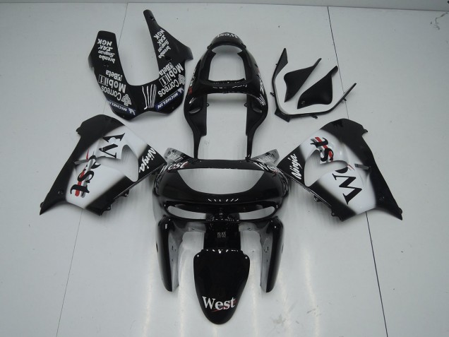 1998-1999 Black West ZX9R Motorcycle Fairings