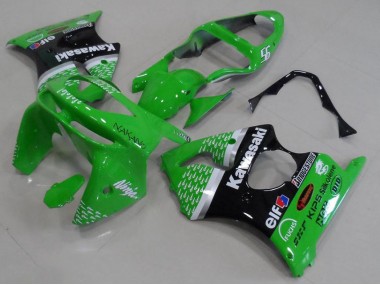 1998-1999 Green Black ZX6R Motorcycle Fairings