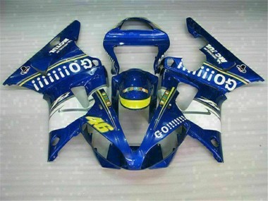 2000-2001 Blue YZF R1 Full Motorcycle Fairing Kits