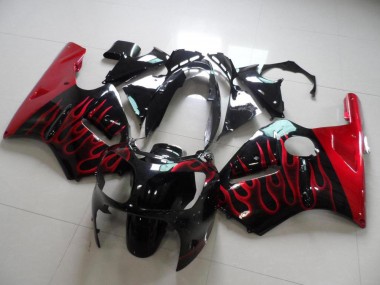 2000-2001 Red Flame ZX12R Motorcycle Fairings