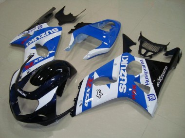 2000-2002 Blakc Blue White GSXR 1000 Motorcycle Fairings