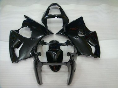 2000-2002 Glossy Black ZX6R Motorcycle Fairings