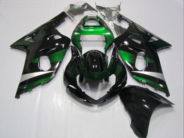 2001-2003 Black Green GSXR 600 Motorcycle Fairing