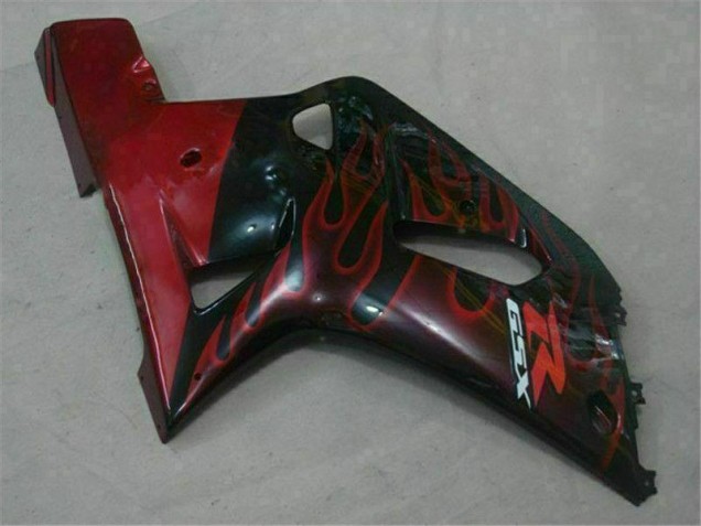 2001-2003 Black Red GSXR 600/750 Motorcycle Fairings