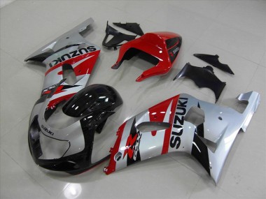 2001-2003 Black Red GSXR 750 Motorcycle Fairings