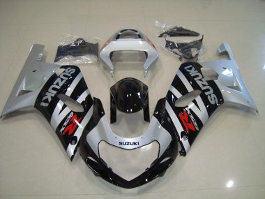 2001-2003 Black Silver GSXR 750 Motorcycle Fairings