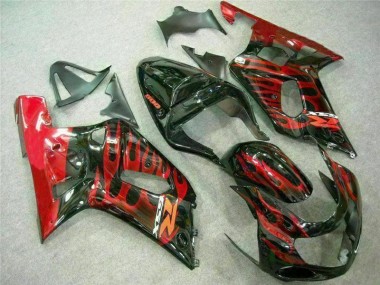 2001-2003 Red Black GSXR 600/750 Motorcycle Fairings