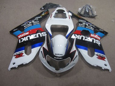 2001-2003 White Blue Red Motul GSXR 750 Motorcycle Fairings