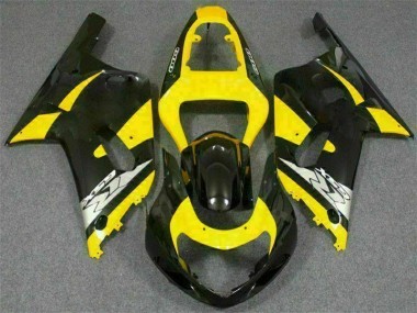 2001-2003 Yellow Black GSXR 600/750 Motorcycle Fairings