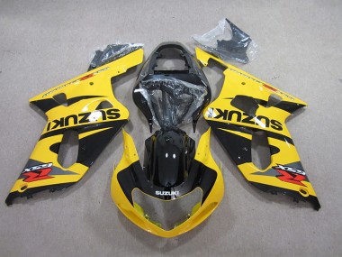 2001-2003 Yellow Black GSXR 600 Motorcycle Fairings