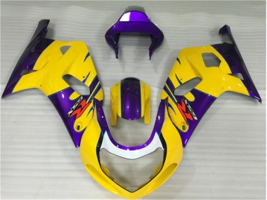 2001-2003 Yellow GSXR 600/750 Motorcycle Fairing