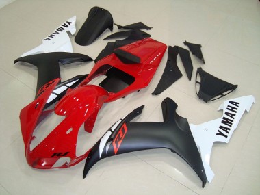 2002-2003 Matte Black Red YZF R1 Motorcycle Fairings