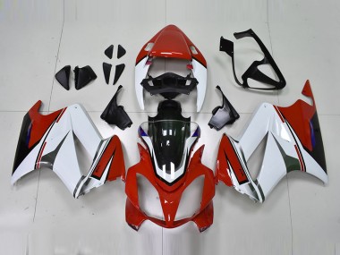 2002-2013 White Red VFR800 Motorcycle Fairings