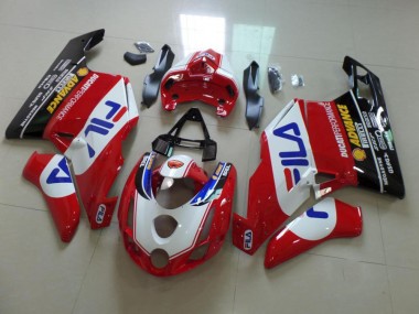 2003-2004 Red Fila Ducati 749 999 Motorcycle Fairings