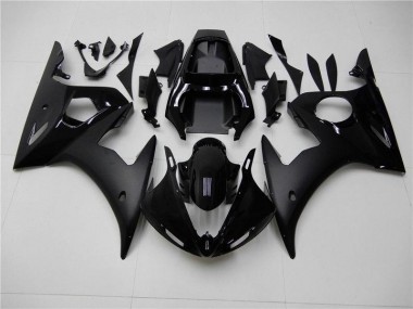 2003-2005 Glossy Matte Black YZF R6 Motorcycle Fairings