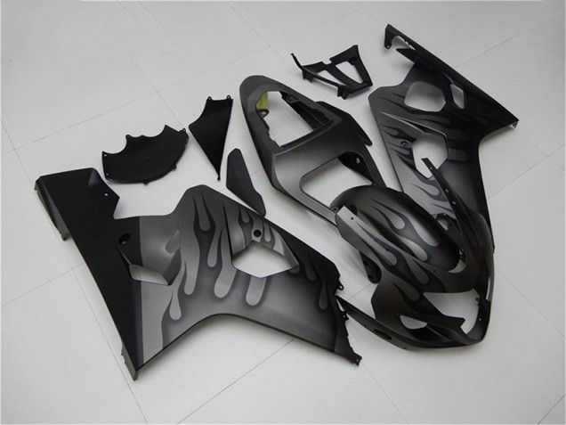 2004-2005 Black Grey GSXR 600/750 Motorcycle Fairings