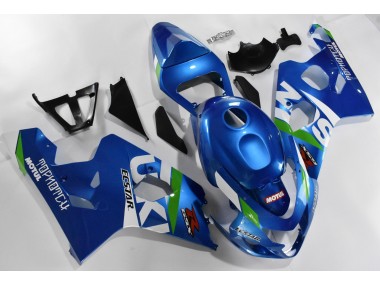 2004-2005 Blue White GSXR 600/750 Motorcycle Fairing