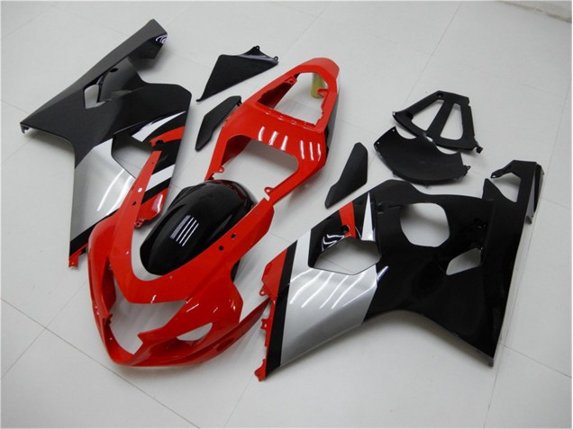 2004-2005 Red Black GSXR 600/750 Motorcycle Fairings