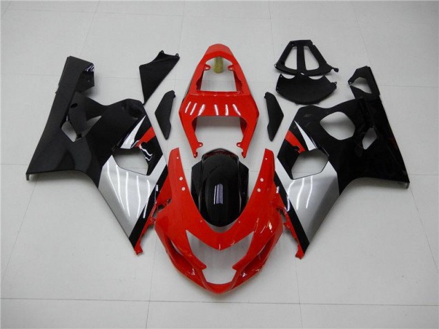 2004-2005 Red Black GSXR 600/750 Motorcycle Fairings