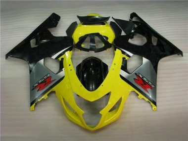 2004-2005 Yellow Black GSXR 600/750 Motorcycle Fairing