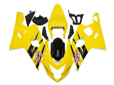 2004-2005 Yellow Black GSXR 600/750 Motorcycle Fairings