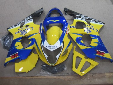 2004-2005 Yellow Blue Corona Extra GSXR 600 Motorcycle Fairing