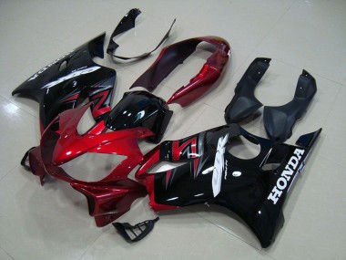 2004-2007 Black Red CBR600 F4i Motorcycle Bodywork