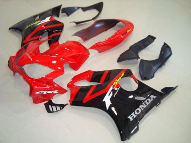 2004-2007 Black Red CBR600 F4i Motorcycle Fairings