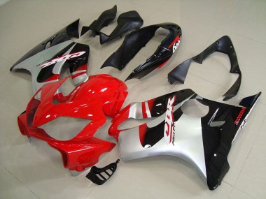 2004-2007 Red Silver CBR600 F4i Motorcycle Fairings