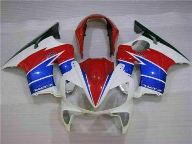 2004-2007 White Red CBR600 F4i Motorcycle Fairings