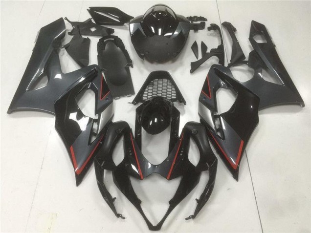 2005-2006 Black Grey GSXR 1000 Motorcycle Fairings