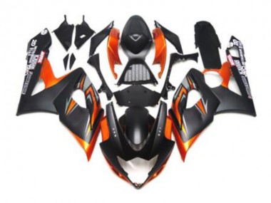 2005-2006 Black Orange GSXR 1000 Motorcycle Fairings