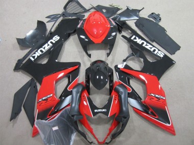 2005-2006 Black Red GSXR 1000 Motorcycle Fairings