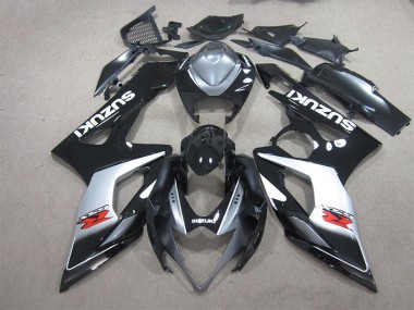 2005-2006 Black White Decal GSXR 1000 Motorcycle Fairings