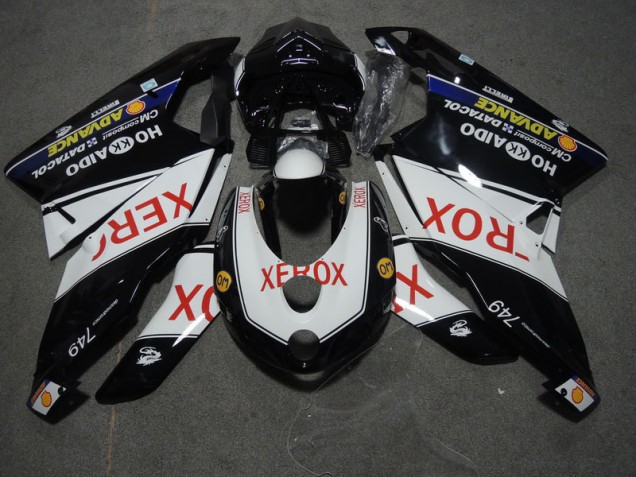 2005-2006 Black White Xerox Ducati 749 Motorcycle Fairings