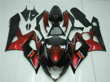 2005-2006 Red Black GSXR 1000 Motorcycle Fairings