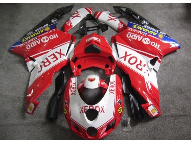 2005-2006 Red White Xerox Ducati 749 Motorcycle Fairings