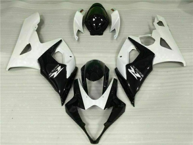 2005-2006 White Black GSXR 1000 Motorcycle Fairing