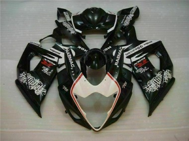 2005-2006 White Black GSXR 1000 Motorcycle Fairings