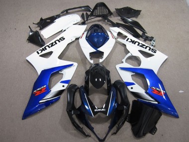 2005-2006 White Blue GSXR 1000 Motorcycle Fairing